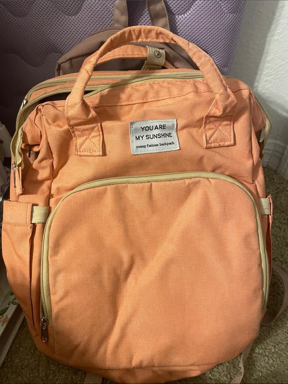 Peach Backpack - Casual Men Bag